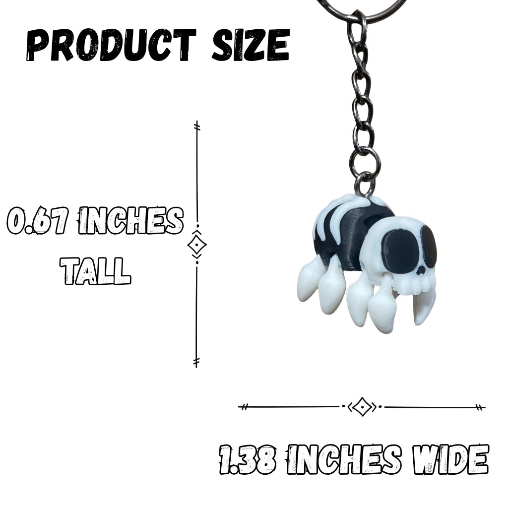 Halloween Skeleton Spider Figure/Keychain