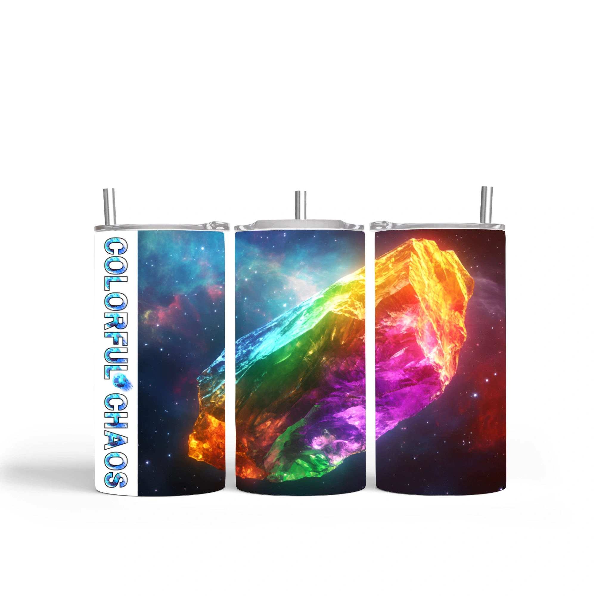 Colorful Chaos 12oz Tumbler - Space Rocks #9