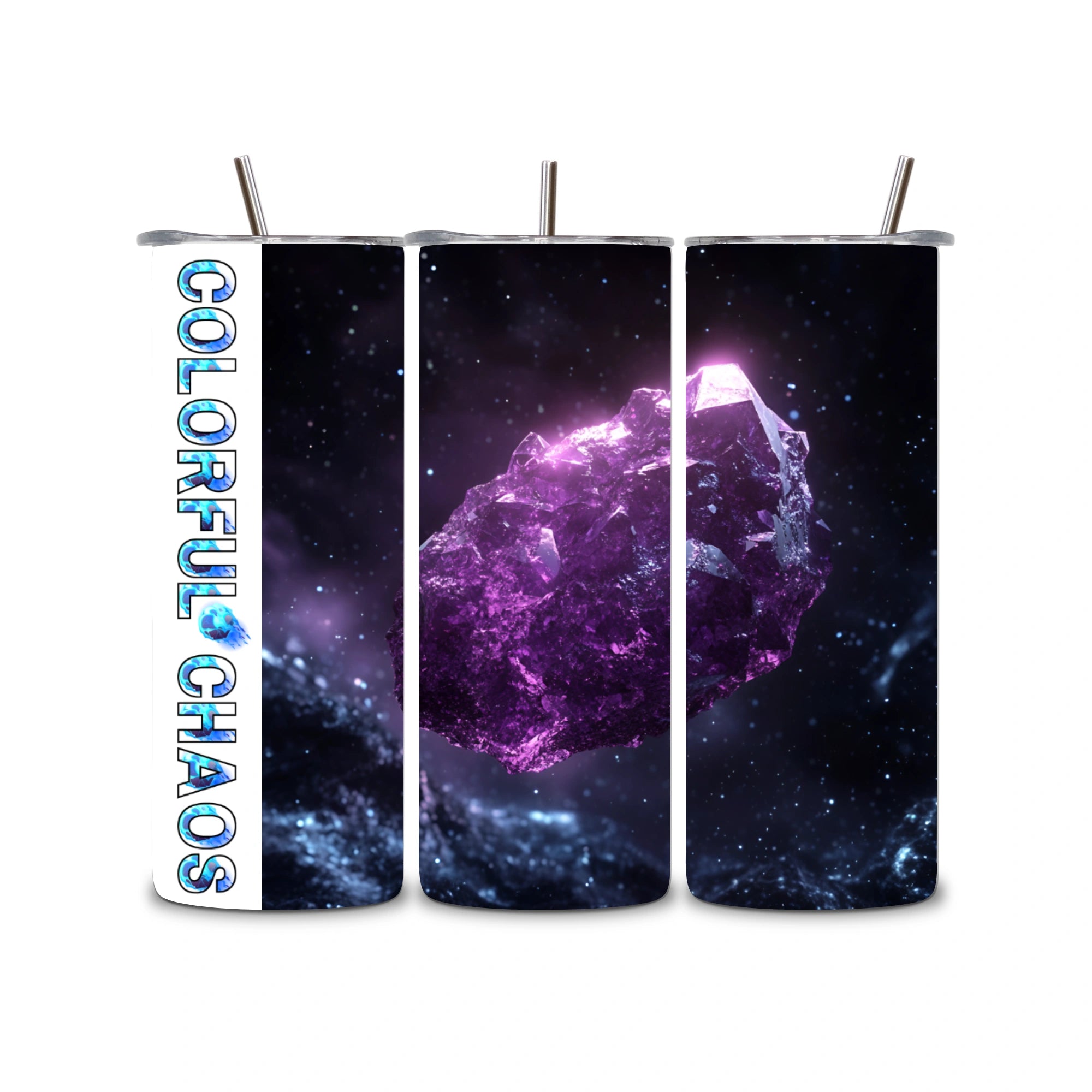 Colorful Chaos 20oz Tumbler - Space Rocks #3