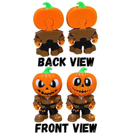 Halloween Pumpkin Scarecrow Figure/Keychain