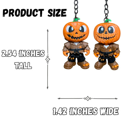 Halloween Pumpkin Scarecrow Figure/Keychain