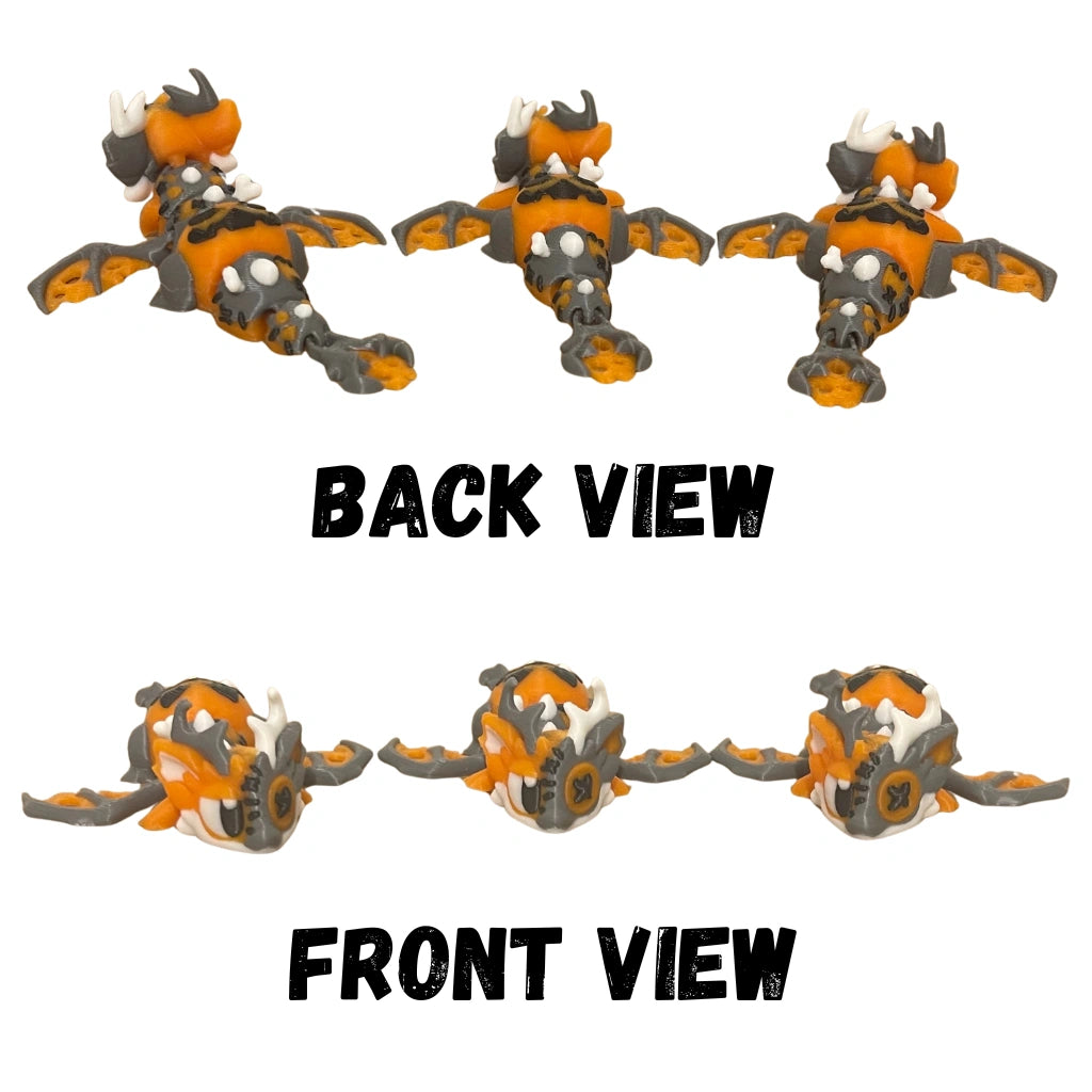 Halloween Patchwork Dragon Figure/Keychain