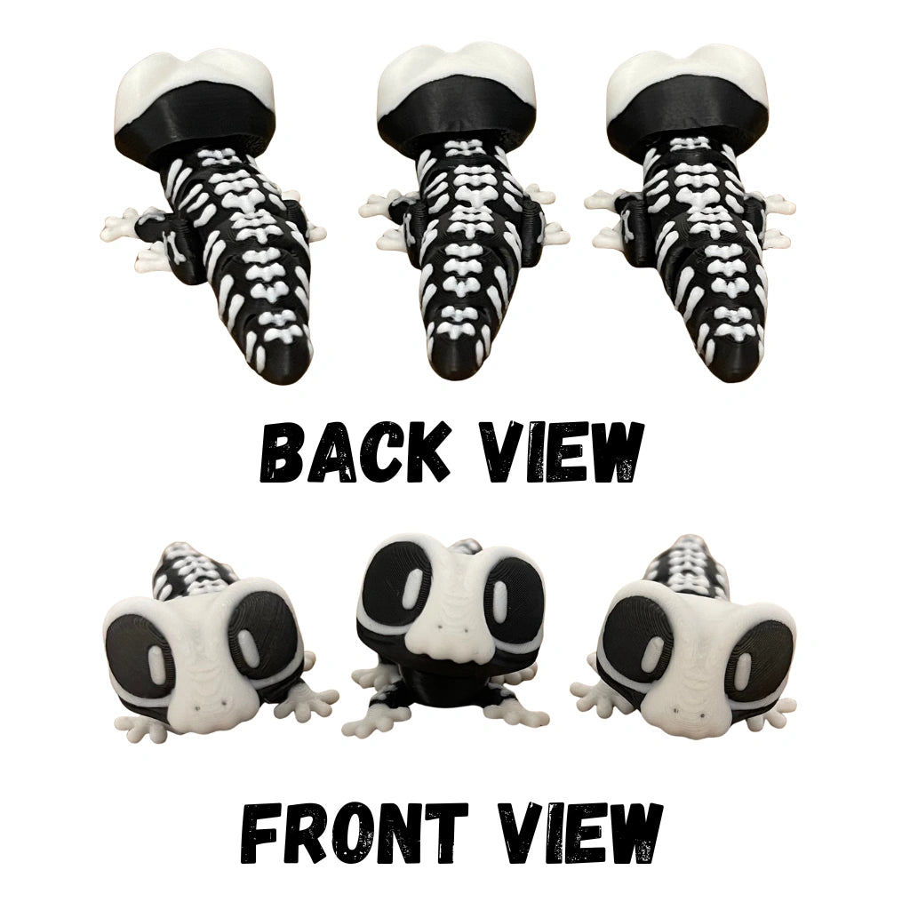 Halloween Skeleton Gecko Figure/Keychain