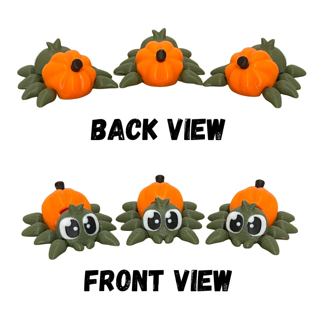 Halloween Pumpkin Spider Figure/Keychain