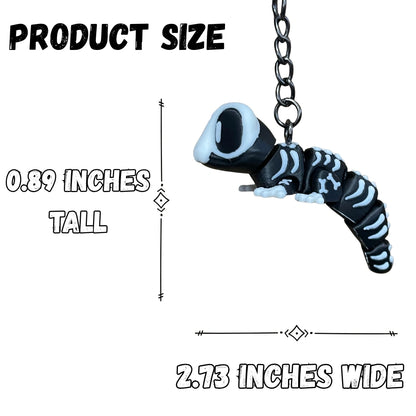 Halloween Skeleton Gecko Figure/Keychain