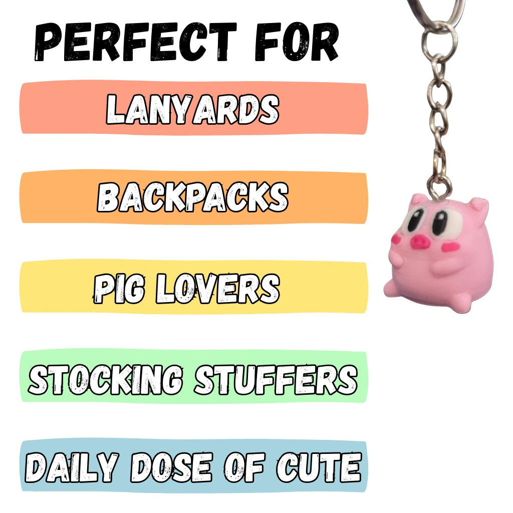 Chunky Pig Figure/Keychain