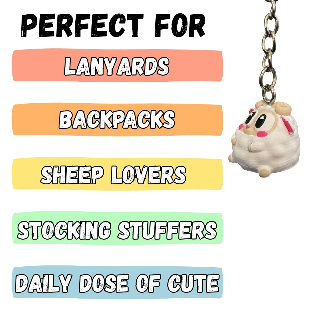 Chunky Sheep Figure/Keychain
