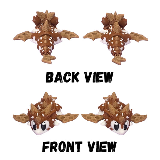 Ice Cream Dragon Figure/Keychain