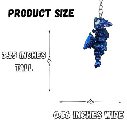 Color Changing Crystal Dragon Figure/Keychain