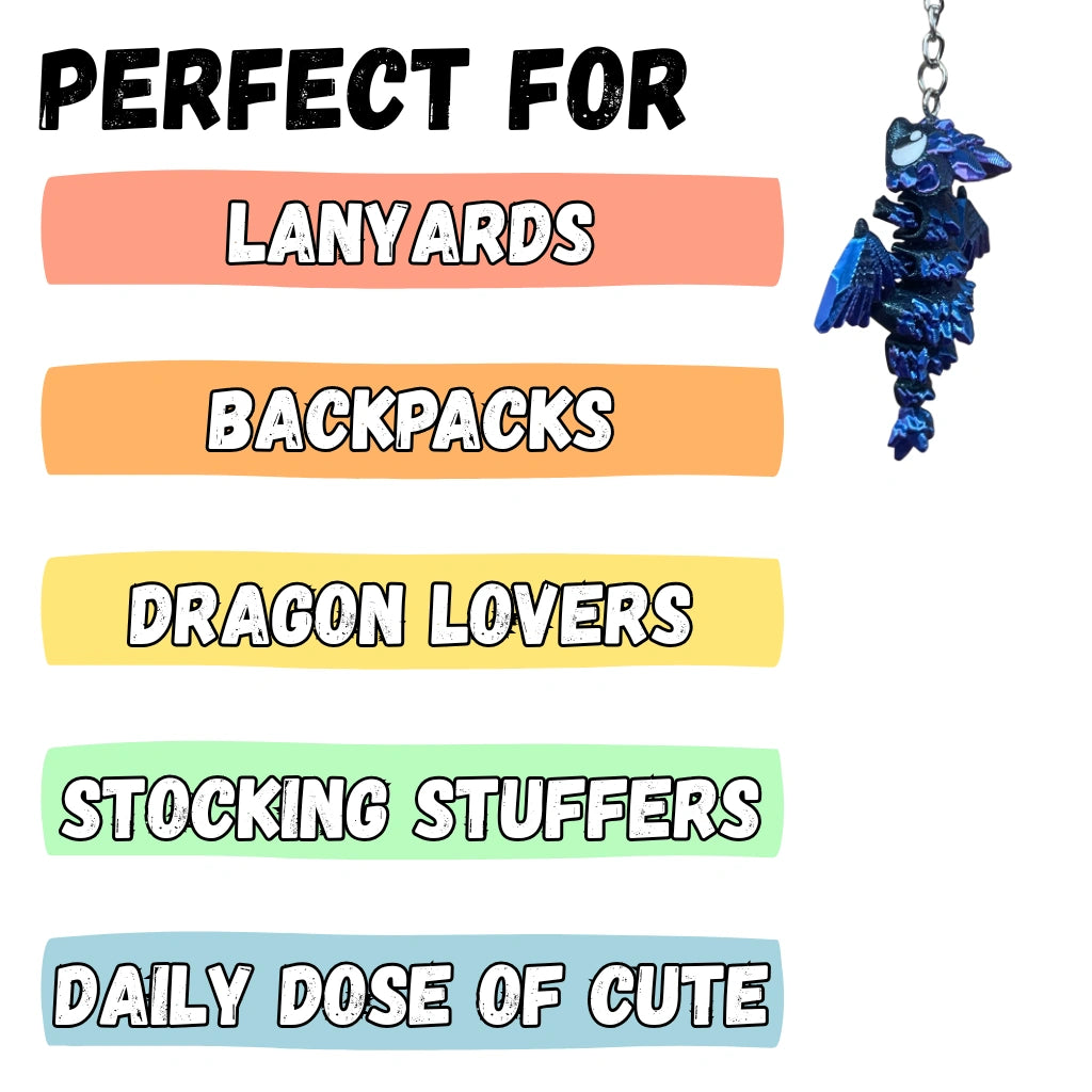 Color Changing Crystal Dragon Figure/Keychain