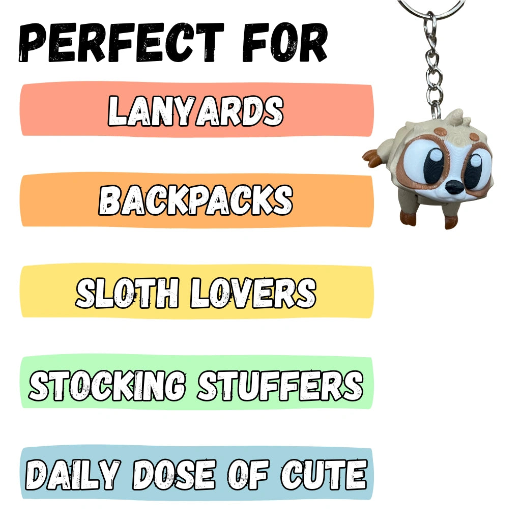 Cute Sloth Figure/Keychain