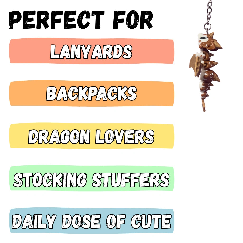 Ice Cream Dragon Figure/Keychain