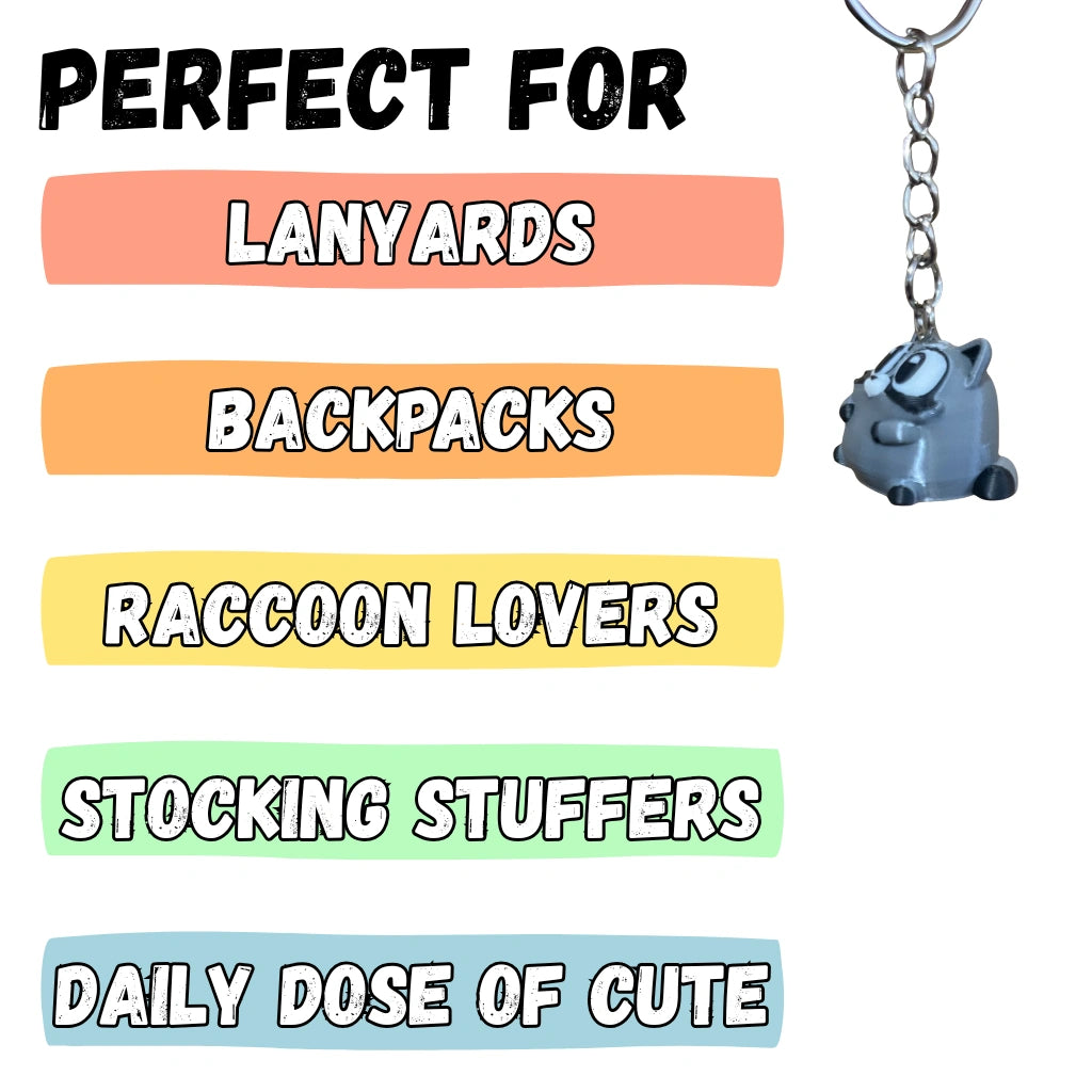 Chunky Raccoon Figure/Keychain