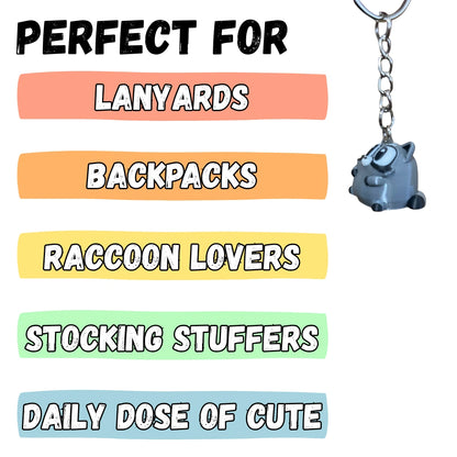 Chunky Raccoon Figure/Keychain